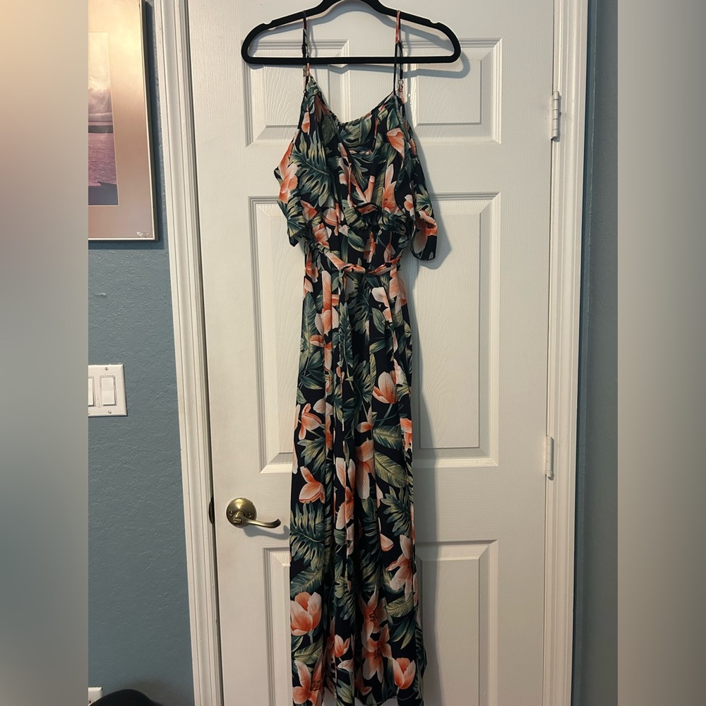 Tropical maxi dress